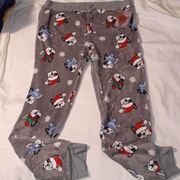 Boston Terrier French Bulldog Soft Sleep Pants‎ XL - Picture 1 of 9